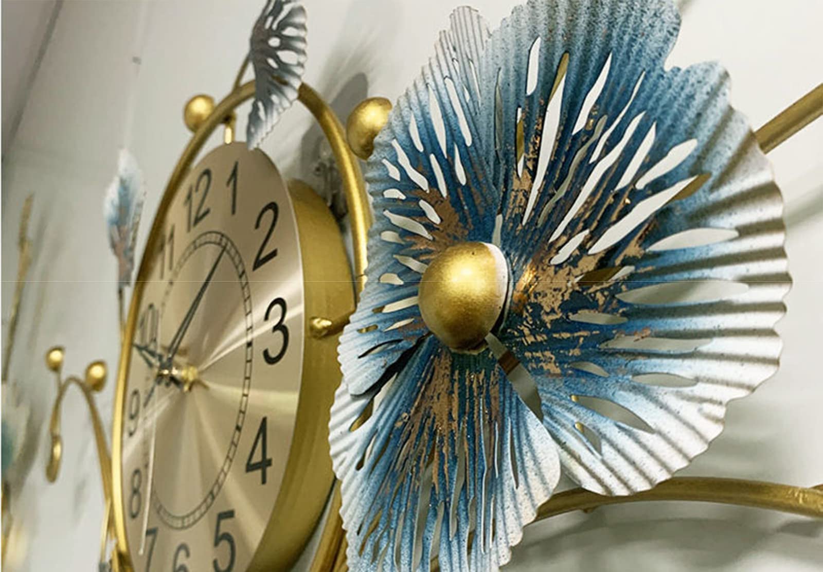 Amazon.co.jp: 壁掛け時計アート大型壁掛け時計装飾的な錬鉄製